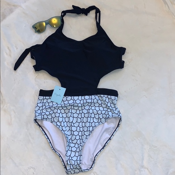 cupshe cut out one piece